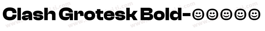 Clash Grotesk Bold字体转换